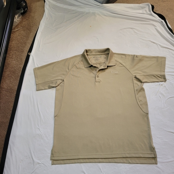 511 Tactical Men's Shirt Size L Tan in color. 100%polyester. - Picture 3 of 5
